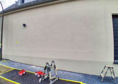 Die Wand in ihrer ursprünglichen Anmutung